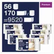 8 Rouleaux de papier toilette extra doux - 3 épaisseurs - Tork