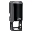 Timbre Printy personnalisable 4630 - Bo&icirc;tier gris - Encre noire - &Oslash;30 mm - 6 lignes max. 