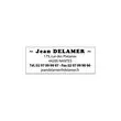 Timbre personnnalisable Printy 4913 - 58 x 22mm - 6 lignes max - Boitier bleu - Encre noire