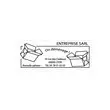 Timbre personnalisable Printy 4915 - Bo&icirc;tier bleu - Encre noire - 70x 25 mm - 7 lignes max. 