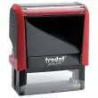 Timbre personnalisable Printy 4915 - Boîtier rouge - Encre noire - 70x 25 mm - 7 lignes max.