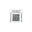 Timbre personnalisable Printy 4924 - Boîtier rouge - Encre noire - 40 x 40 mm - 8 lignes max.