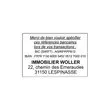 Timbre personnalisable Printy 4927 - Boitier gris - Encre noire - 60 x 40 mm - 10 lignes max.