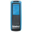 Timbre mobile personnalisable Printy 9512 - Boîtier bleu - Encre noire - 47 x 18 mm - 5 lignes max