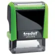 Tampon personnalisable Printy 4910 - Boîtier vert - Encre noire - 2 lignes maxi