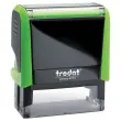 Timbre personnalisable Printy 4913 - Boîtier vert - Encre noire - 58 x 22 mm - TRODAT