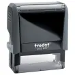 Timbre personnalisable Printy 4914 - Bo&icirc;tier gris - Encre noire - 64 x 26 mm - 6 lignes max. 