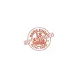 Timbre Printy personnalisable 4630 - Bo&icirc;tier rouge - Encre rouge - &Oslash;30 mm - 6 lignes max. 