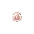 Timbre Printy personnalisable 4630 - Bo&icirc;tier rouge - Encre rouge - &Oslash;30 mm - 6 lignes max. 