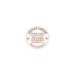 Timbre Printy personnalisable 4630 - Bo&icirc;tier rouge - Encre rouge - &Oslash;30 mm - 6 lignes max. 