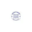 Timbre Printy personnalisable 4630 - Boîtier bleu - Encre bleue - Ø30 mm - 6 lignes max.