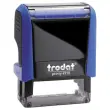 Tampon personnalisable Printy 4910 - Encre bleue - 2 lignes maxi 