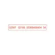 Timbre Printy personnalisable 4916 - Encre rouge - Boîtier rouge - 70 x 10 mm - 2 lignes max.
