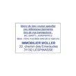 Timbre personnalisable Printy 4927 - Boîtier bleu - Encre bleue - 60x 40 mm - 10 lignes max.