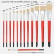 Brosse plate n°10 - OZ - en soie - peinture acrylique et à l'huile