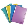 4 Chemises &agrave; &eacute;lastiques 3 rabats - PP Forever Young - assortis - EXACOMPTA 