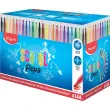 Feutre pointe moyenne triangulaire MAPED couleurs assorties - lot de 144