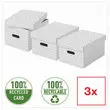 3 Boîtes de rangement Home - Taille M - Blanc - ESSELTE