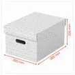 3 Boîtes de rangement Home - Taille M - Blanc - ESSELTE