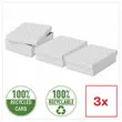 3 Bo&icirc;tes de rangement Home - Taille M basse - Blanc - ESSELTE 