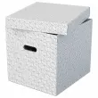 3 Bo&icirc;tes de rangement Home - Taille Cube - Blanc - ESSELTE 