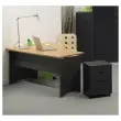 Caisson mobile en métal 3 tiroirs anthracite monté