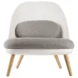 Fauteuil COCOON Blanc / Gris