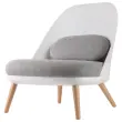 Fauteuil COCOON Blanc / Gris Monté