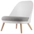 Fauteuil COCOON Blanc / Gris Monté