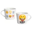 6 Mugs en porcelaine 40 cl - Décors assortis