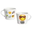 6 Mugs en porcelaine 40 cl - Décors assortis