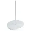 Lampadaire LED t&ecirc;te r&eacute;versible - Blanc/Chrome - ALBA 