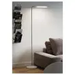 Lampadaire LED t&ecirc;te r&eacute;versible - Blanc/Chrome - ALBA 
