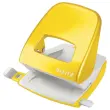 Perforateur blanc 2 trous coloré 30 feuilles - Jaune - LEITZ