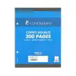 Feuille mobile double perfor&eacute;e CONQUERANT - 17X22cm - SEYES 90g - lot de 200 