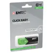 Cl&eacute; USB 3.2 Click Easy Gen1 -  64 Go - Vert - Emtec 