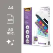 100 Pochettes de plastification perforées - A4 - 80 µ - Fellowes