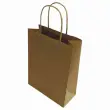 200 Sacs papier marron poignées torsadées grand format L32 x P15 x H42 cm