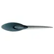 Ouvre-lettres classique manche ergonomique  en plastique noir, 17 cm 