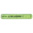 R&egrave;gle de bureau double plate en plastique souple et r&eacute;sistant - 20 cm 