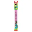 Règle de bureau double plate en plastique souple et résistant - 30 cm