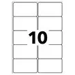 100 planches de 10 étiquettes laser AVERY 99,1x57 mm soit 1000 étiq/boîte