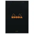 Bloc-notes A5 - Noir - 80 feuilles - RHODIA