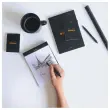 Bloc-notes A5 - Noir - 80 feuilles - RHODIA