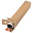 10 Tubes carrés en carton 43 x 10,8 x 10,8 cm