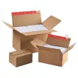10 Cartons à hauteurs variables L22,9x l16,4xH5 à 11,5 cm