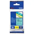 Ruban pour titreuse BROTHER TZE 741 18mm vert impression noir 