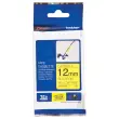 Ruban laminé flexible TZe-FX631 largeur 12mm jaune impression noire