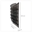 Pr&eacute;sentoir mural MESH &ndash; 5 compartiments paysages &ndash; Alba 