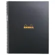 Cahier couverture carton - 160 pages A4+lign&eacute; - Noir - RHODIA 